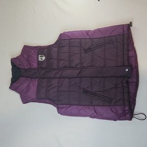 American Eagle Outfitters Purple Quilted Puffer Vest.  Size M